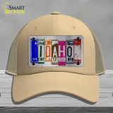 Idaho License Plate Art Novelty License Plate Hat Mesh / Khaki