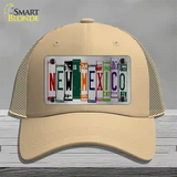 New Mexico License Plate Art Novelty License Plate Hat Mesh / Khaki