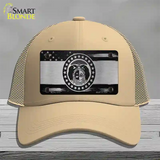 Missouri Carbon Fiber Novelty License Plate Hat Mesh / Khaki