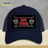 Big Dogs Black Novelty License Plate Hat Mesh / Navy