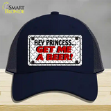 Get Me a Beer Novelty License Plate Hat Mesh / Navy