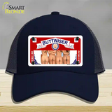 Buttwiser Beer Girls Novelty License Plate Hat Mesh / Navy