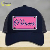 Pink Princess Tiara Novelty License Plate Hat Mesh / Navy