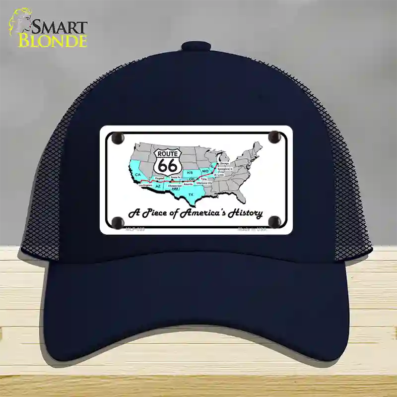 A Piece Of History Novelty License Plate Hat Mesh / Navy