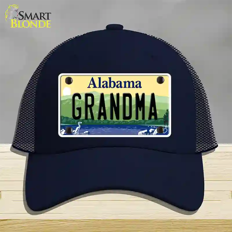 Grandma Alabama Novelty License Plate Hat Mesh / Navy