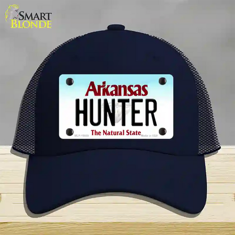 Hunter Arkansas Novelty License Plate Hat Mesh / Navy