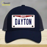 Dayton Ohio Novelty License Plate Hat Mesh / Navy