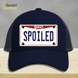 Spoiled Ohio Novelty License Plate Hat Mesh / Navy