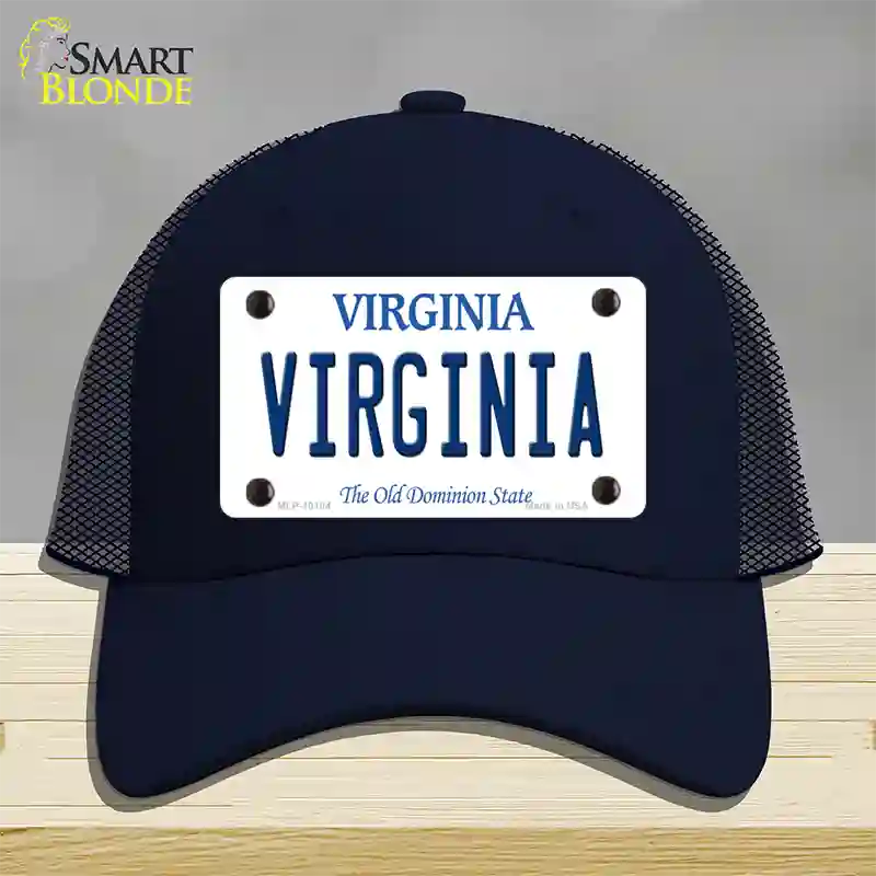 Virginia Old Dominion Novelty License Plate Hat Mesh / Navy