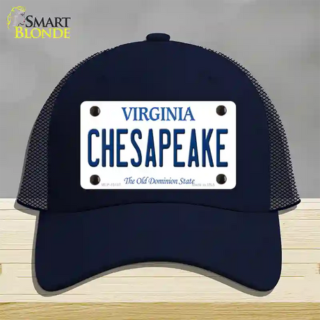 Chesapeake Virginia Novelty License Plate Hat Mesh / Navy