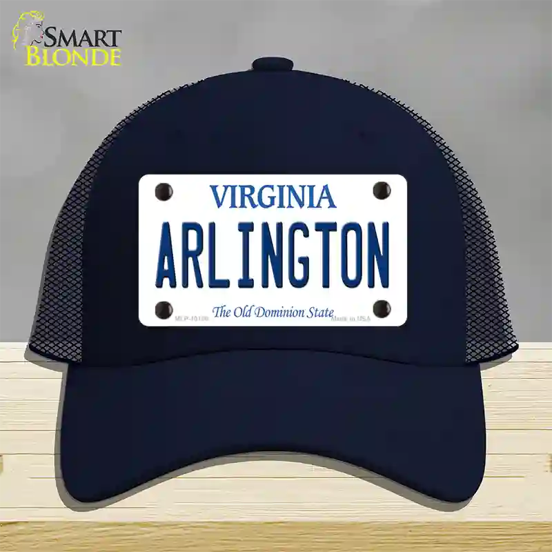 Arlington Virginia Novelty License Plate Hat Mesh / Navy