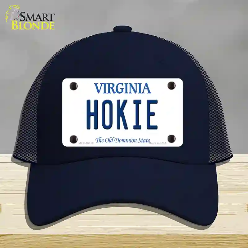 Hokie Virginia Novelty License Plate Hat Mesh / Navy