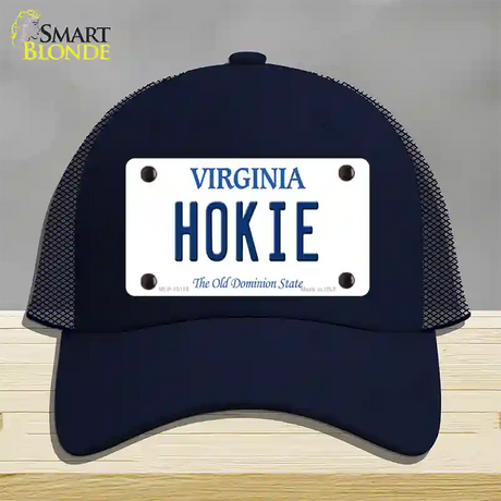 Hokie Virginia Novelty License Plate Hat Mesh / Navy