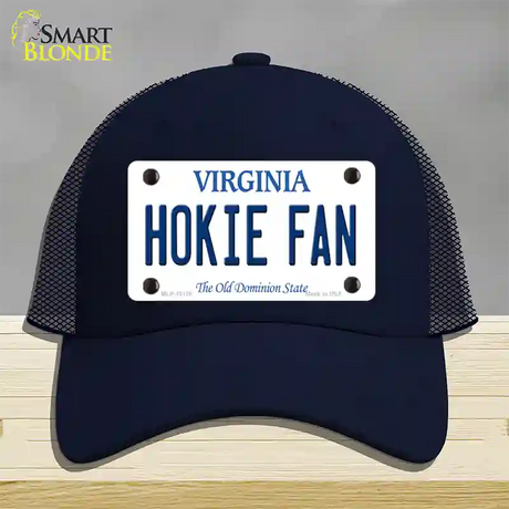 Hokie Fan Virginia Novelty License Plate Hat Mesh / Navy