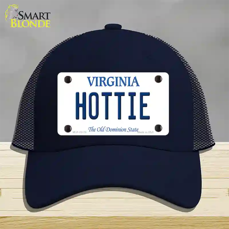 Hottie Virginia Novelty License Plate Hat Mesh / Navy