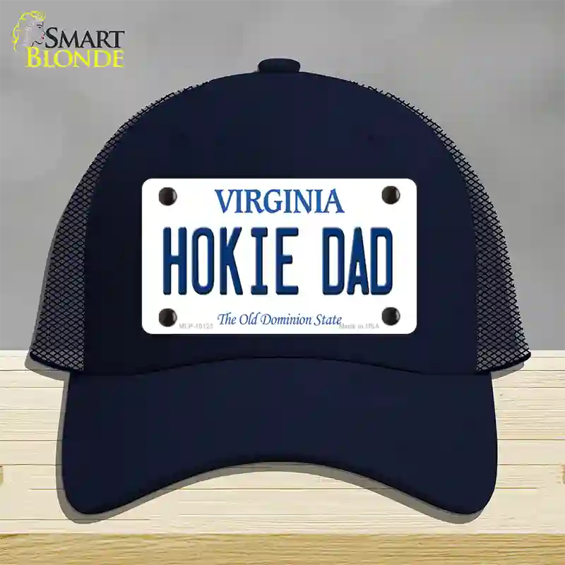 Hokie Dad Virginia Novelty License Plate Hat Mesh / Navy