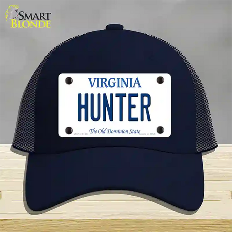 Hunter Virginia Novelty License Plate Hat Mesh / Navy