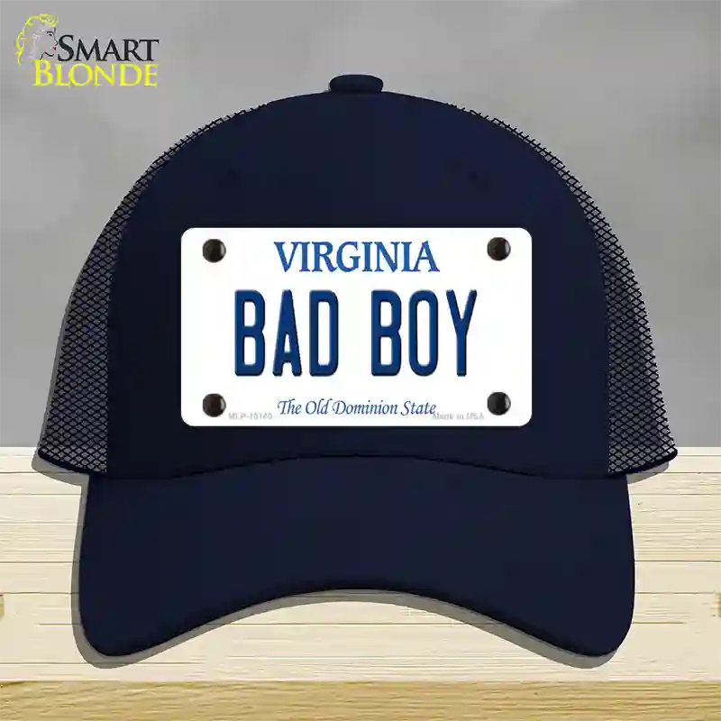 Bad Boy Virginia Novelty License Plate Hat Mesh / Navy