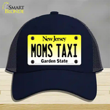 Moms Taxi New Jersey Novelty License Plate Hat Mesh / Navy