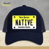 Native New Jersey Novelty License Plate Hat Mesh / Navy