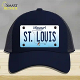 St Louis Missouri Novelty License Plate Hat Mesh / Navy