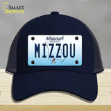 Mizzou Missouri Novelty License Plate Hat Mesh / Navy