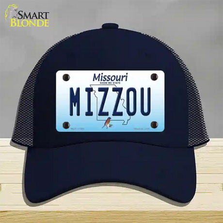 Mizzou Missouri Novelty License Plate Hat Mesh / Navy