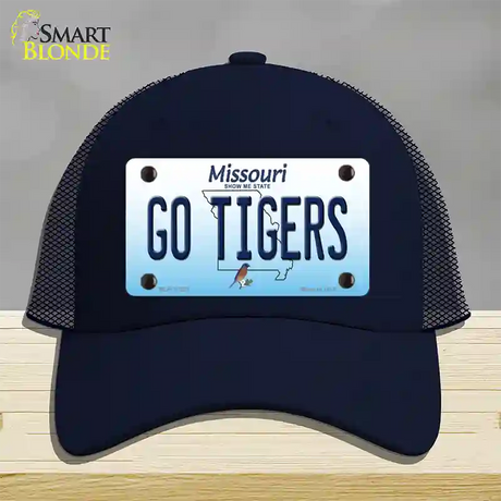 Go Tigers Missouri Novelty License Plate Hat Mesh / Navy