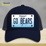 Go Bears Missouri Novelty License Plate Hat Mesh / Navy