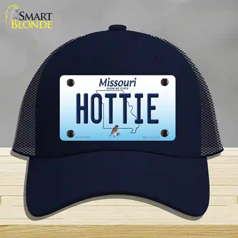 Hottie Missouri Novelty License Plate Hat Mesh / Navy