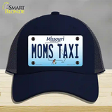 Moms Taxi Missouri Novelty License Plate Hat Mesh / Navy