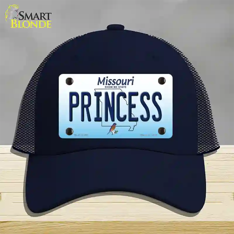 Princess Missouri Novelty License Plate Hat Mesh / Navy