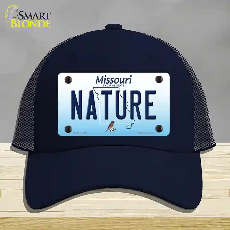 Nature Missouri Novelty License Plate Hat Mesh / Navy