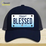 Blessed Missouri Novelty License Plate Hat Mesh / Navy