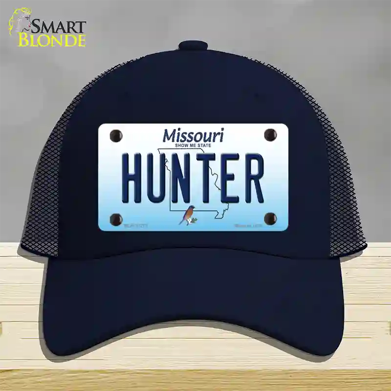 Hunter Missouri Novelty License Plate Hat Mesh / Navy