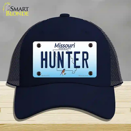 Hunter Missouri Novelty License Plate Hat Mesh / Navy