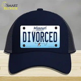 Divorced Missouri Novelty License Plate Hat Mesh / Navy