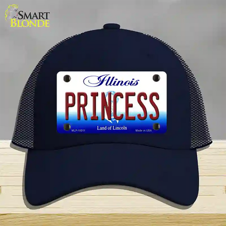 Princess Illinois Novelty License Plate Hat Mesh / Navy