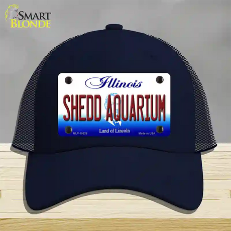 Shedd Aquarium Illinois Novelty License Plate Hat Mesh / Navy