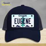 Eugene Oregon Novelty License Plate Hat Mesh / Navy