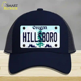 Hillsboro Oregon Novelty License Plate Hat Mesh / Navy