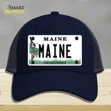 Maine Vacationland Novelty License Plate Hat Mesh / Navy