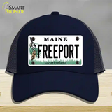 Freeport Maine Novelty License Plate Hat Mesh / Navy