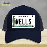 Wells Maine Novelty License Plate Hat Mesh / Navy