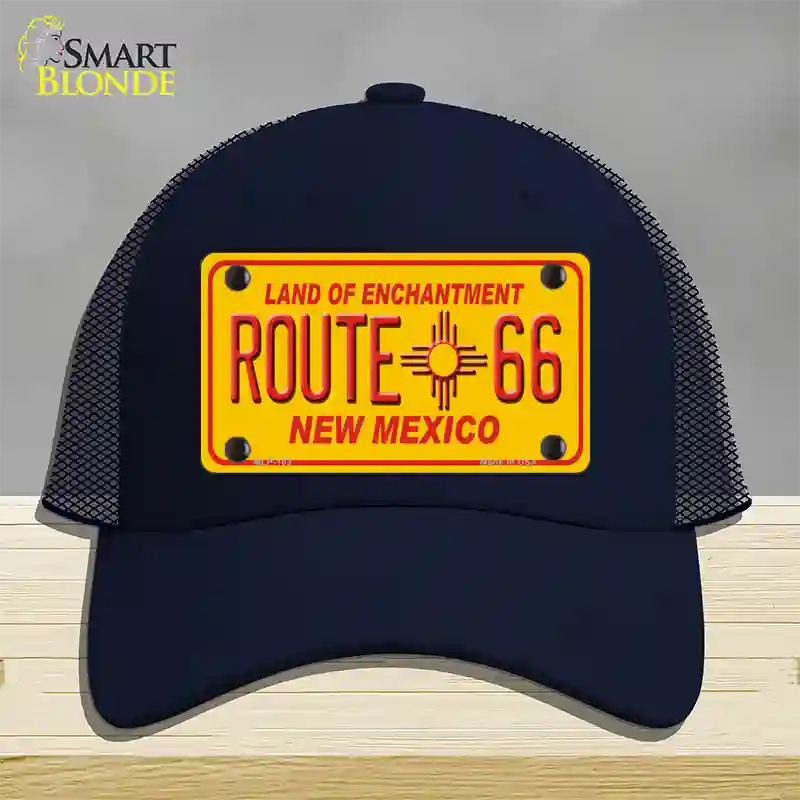 Route 66 New Mexico Novelty License Plate Hat Mesh / Navy