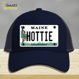 Hottie Maine Novelty License Plate Hat Mesh / Navy