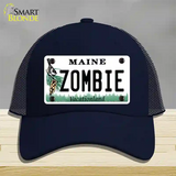 Zombie Maine Novelty License Plate Hat Mesh / Navy