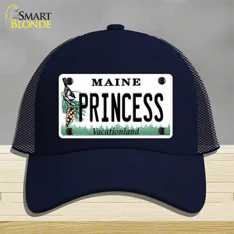 Princess Maine Novelty License Plate Hat Mesh / Navy