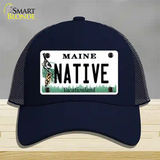 Native Maine Novelty License Plate Hat Mesh / Navy