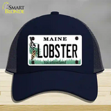 Lobster Maine Novelty License Plate Hat Mesh / Navy